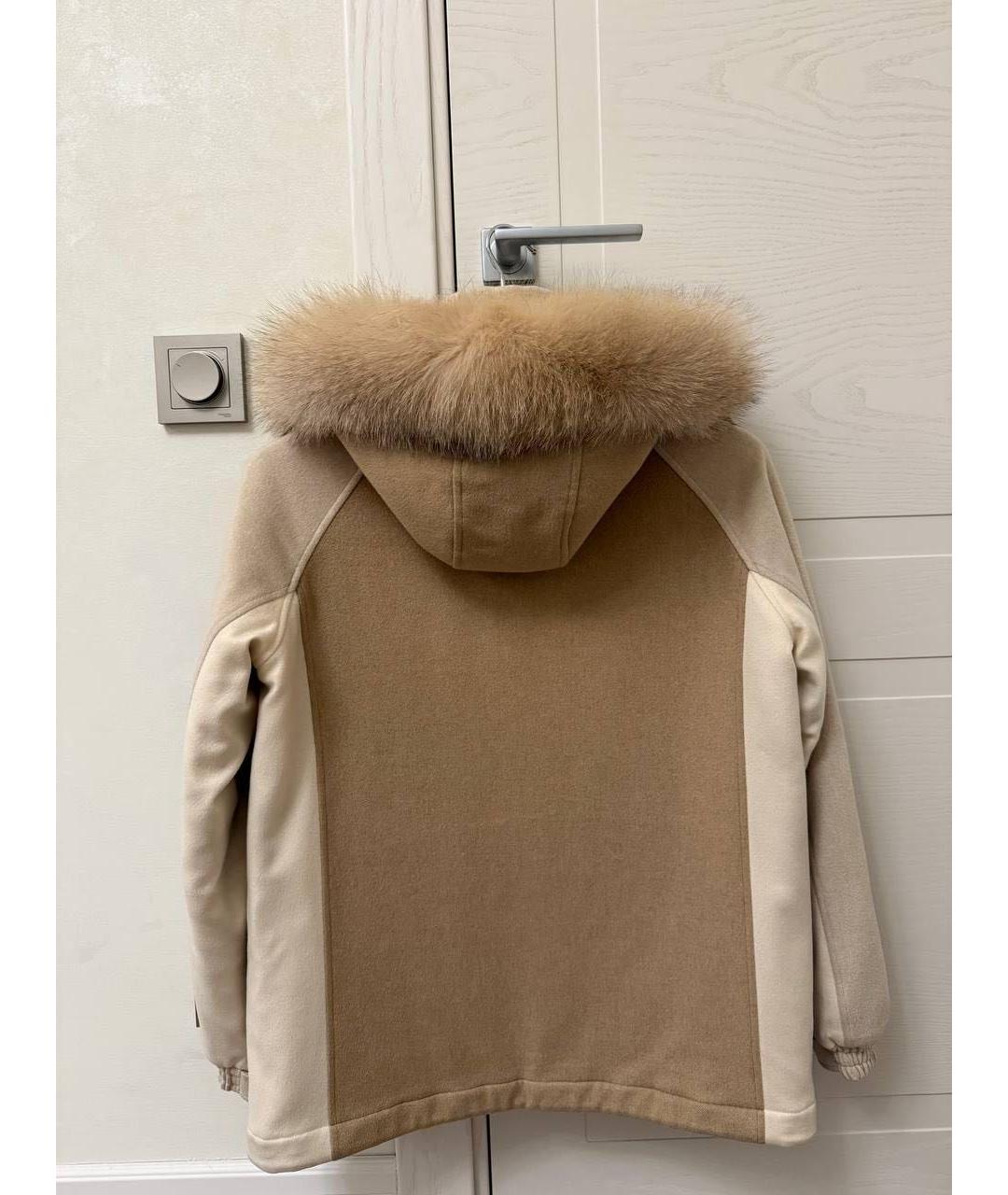 LORO PIANA Бежевая кашемировая парка, фото 2