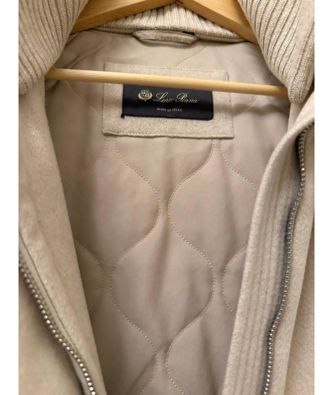 LORO PIANA Бежевая кашемировая парка, фото 4
