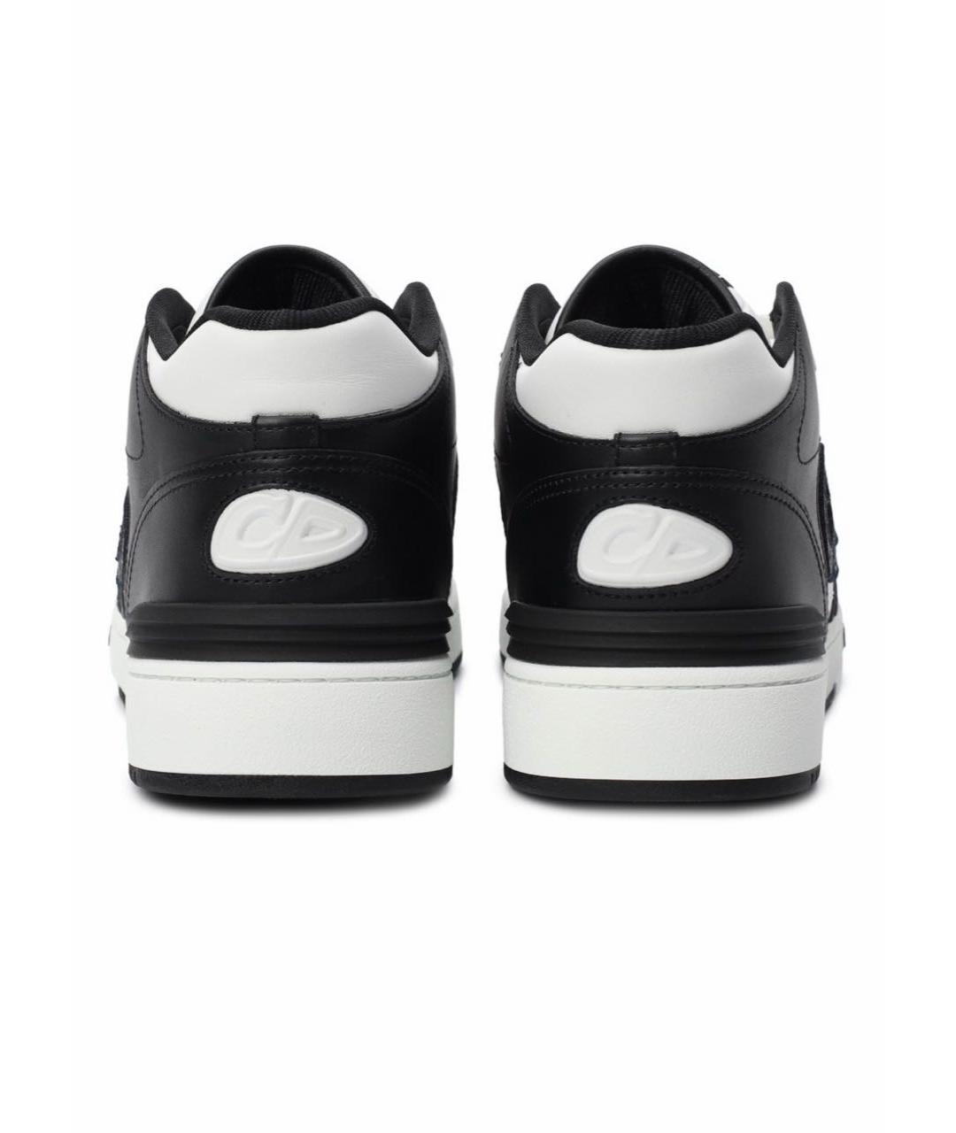 CHRISTIAN DIOR Черные кожаные низкие кроссовки / кеды, фото 4