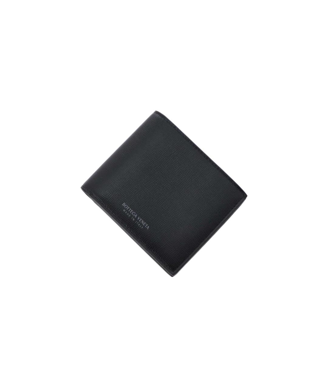 BOTTEGA VENETA Черный кожаный кошелек, фото 2