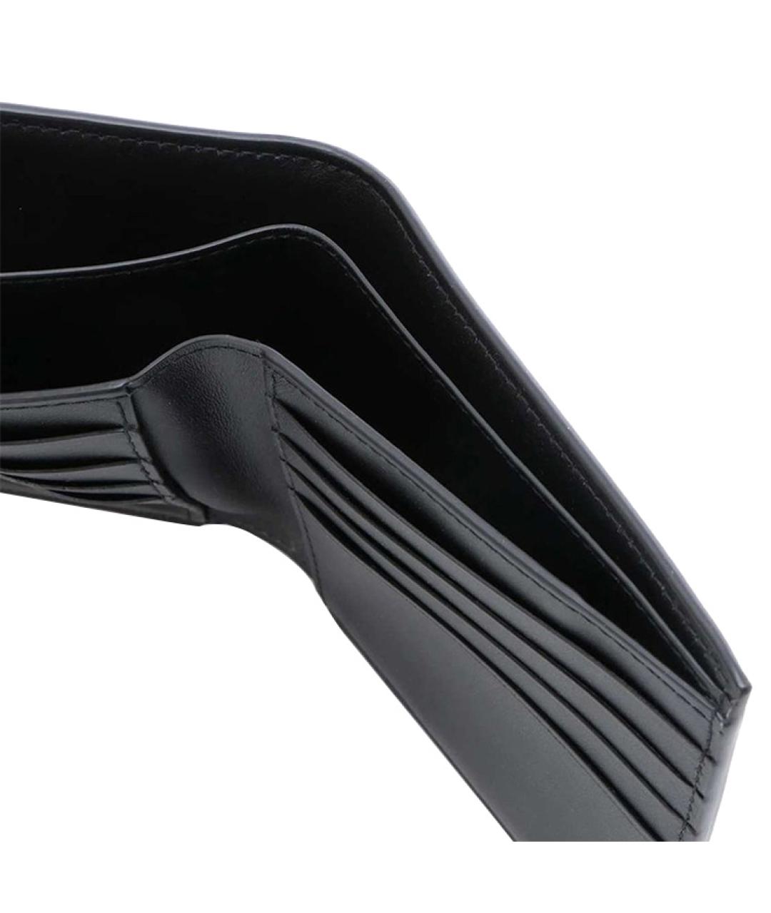 BOTTEGA VENETA Черный кожаный кошелек, фото 5