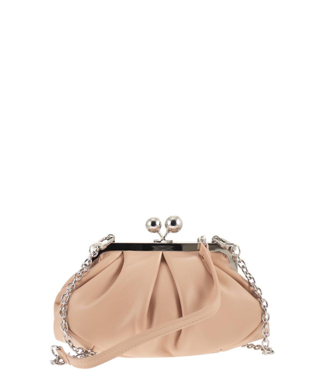 WEEKEND MAX MARA Розовая кожаная сумка через плечо, фото 2