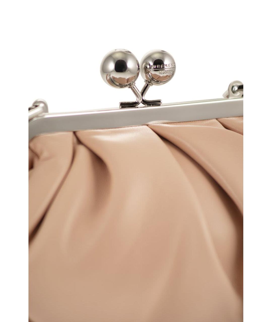 WEEKEND MAX MARA Розовая кожаная сумка через плечо, фото 5