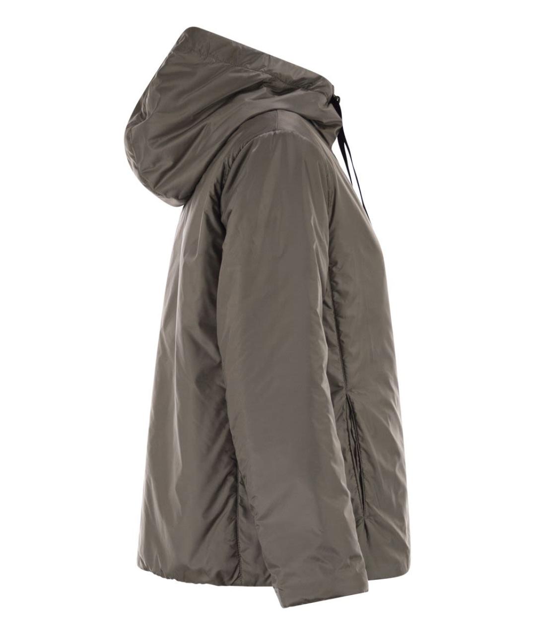 MAX MARA Серая полиэстеровая куртка, фото 3