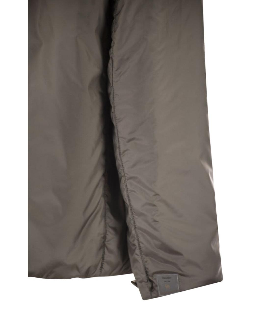 MAX MARA Серая полиэстеровая куртка, фото 4