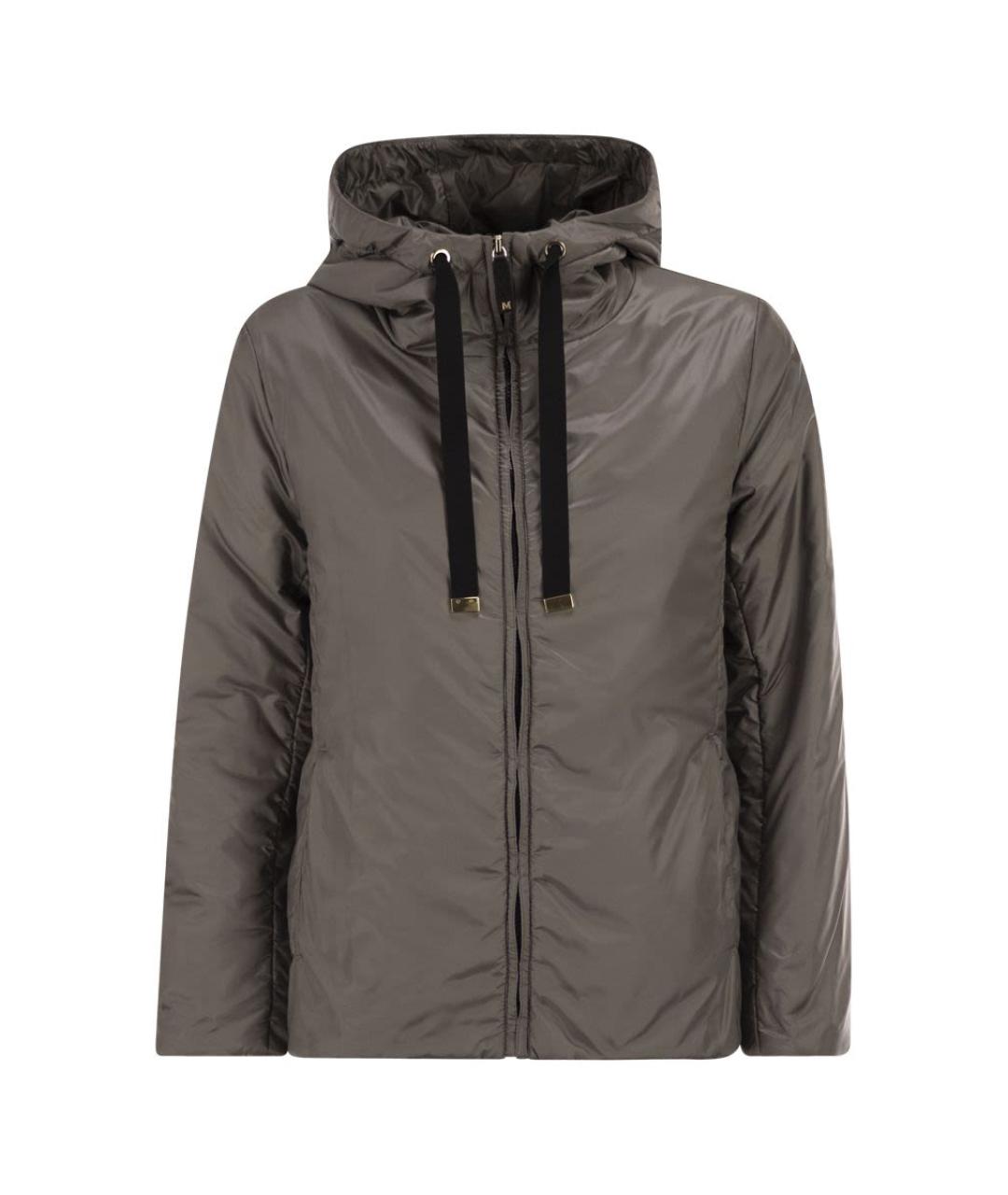 MAX MARA Серая полиэстеровая куртка, фото 1