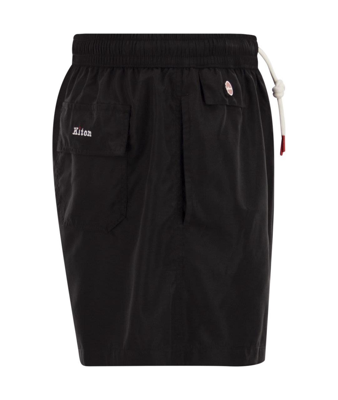 KITON Черные полиэстеровые плавки, фото 3