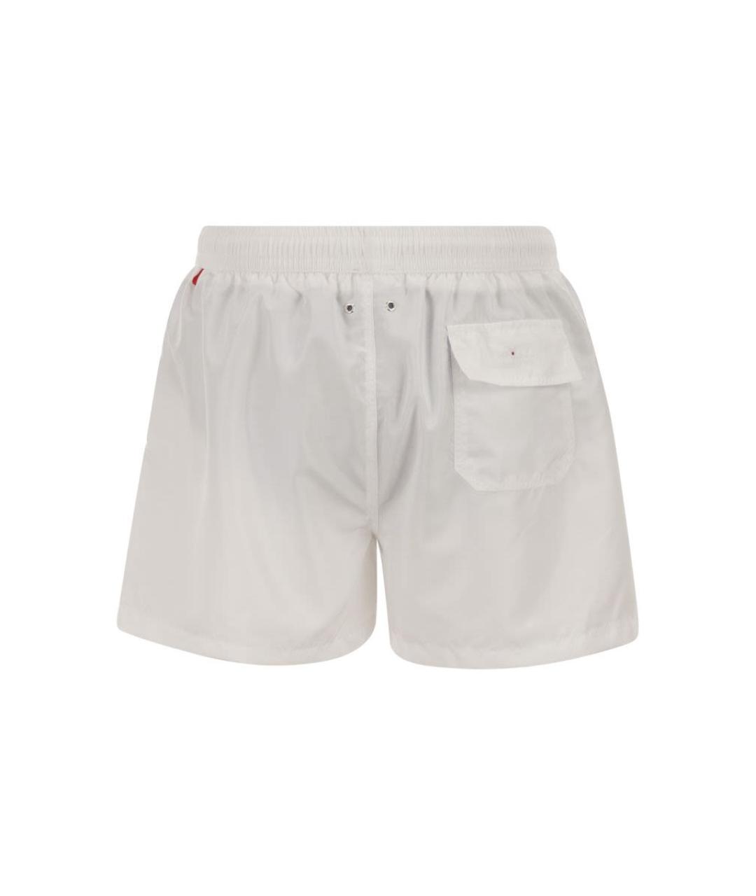 KITON Белые полиэстеровые плавки, фото 2