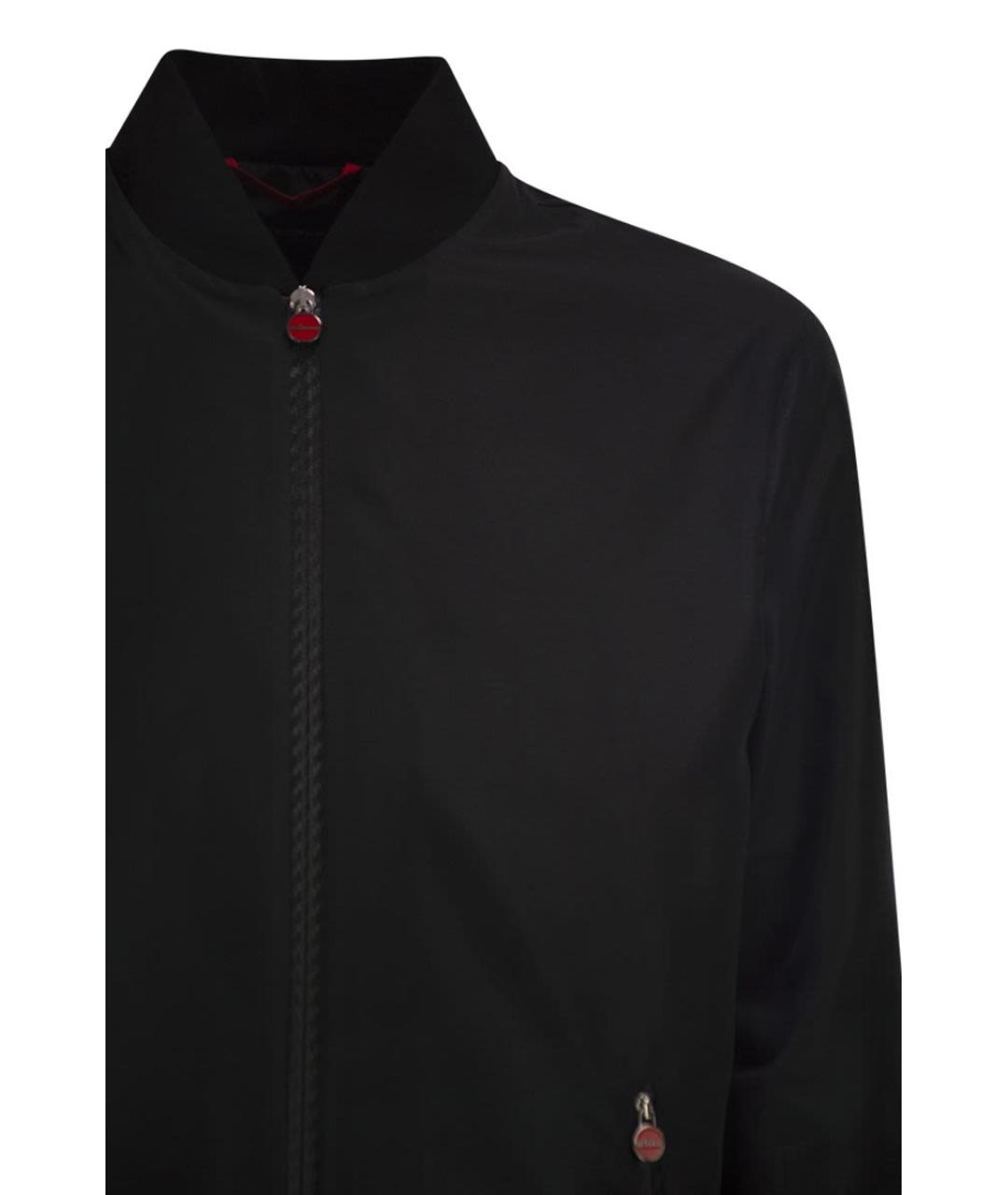 KITON Черная полиэстеровая куртка, фото 4