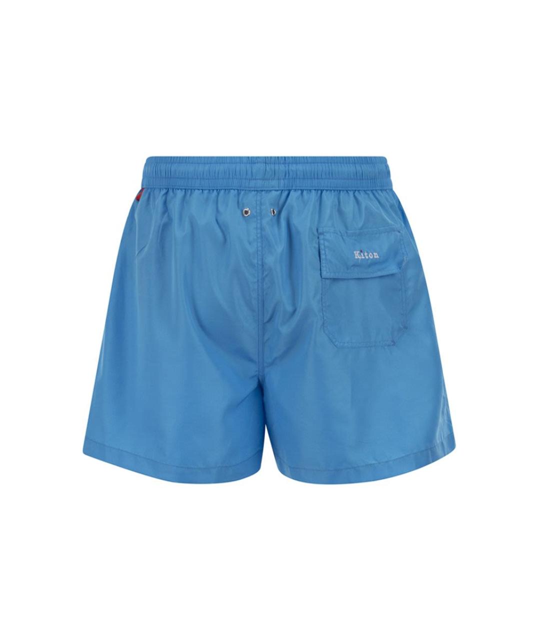 KITON Голубые полиэстеровые плавки, фото 2
