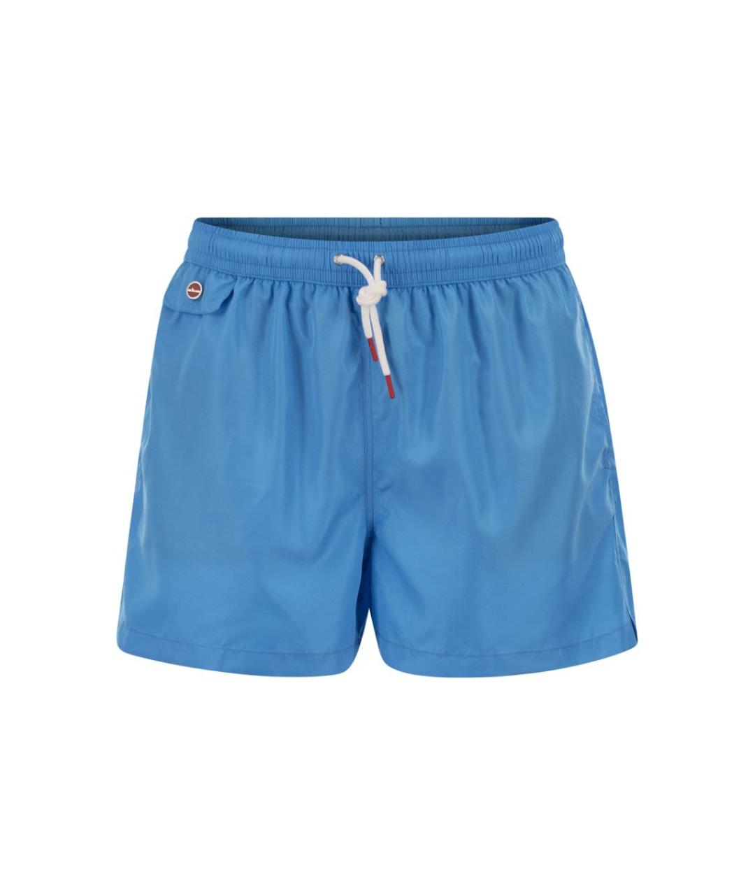 KITON Голубые полиэстеровые плавки, фото 1