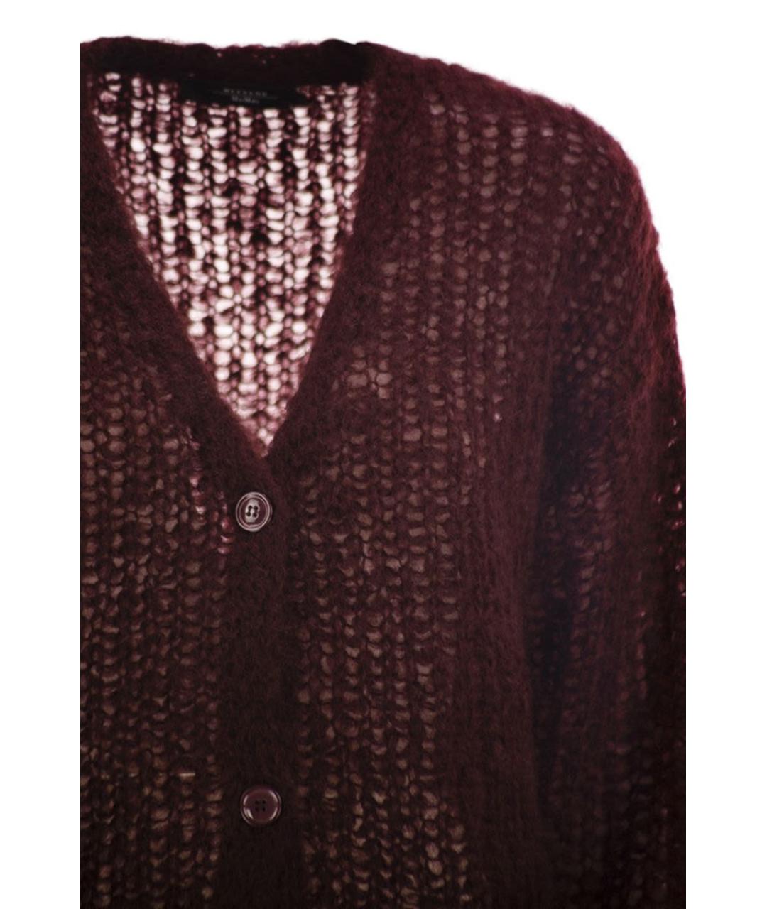 WEEKEND MAX MARA Бордовый полиамидовый кардиган, фото 4