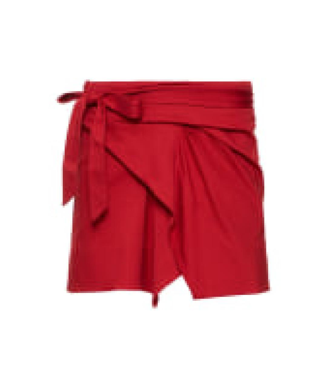 ISABEL MARANT Красная хлопковая юбка мини, фото 1