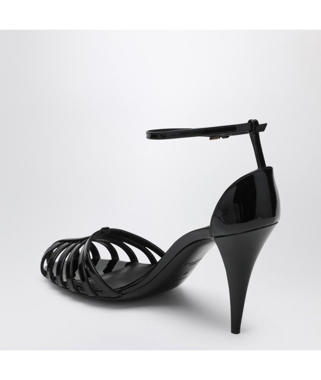 GIVENCHY Черные кожаные босоножки, фото 3