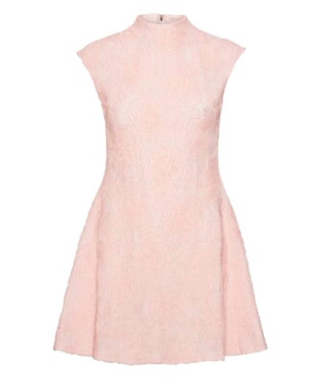 ROTATE Розовое полиэстеровое повседневное платье, фото 1