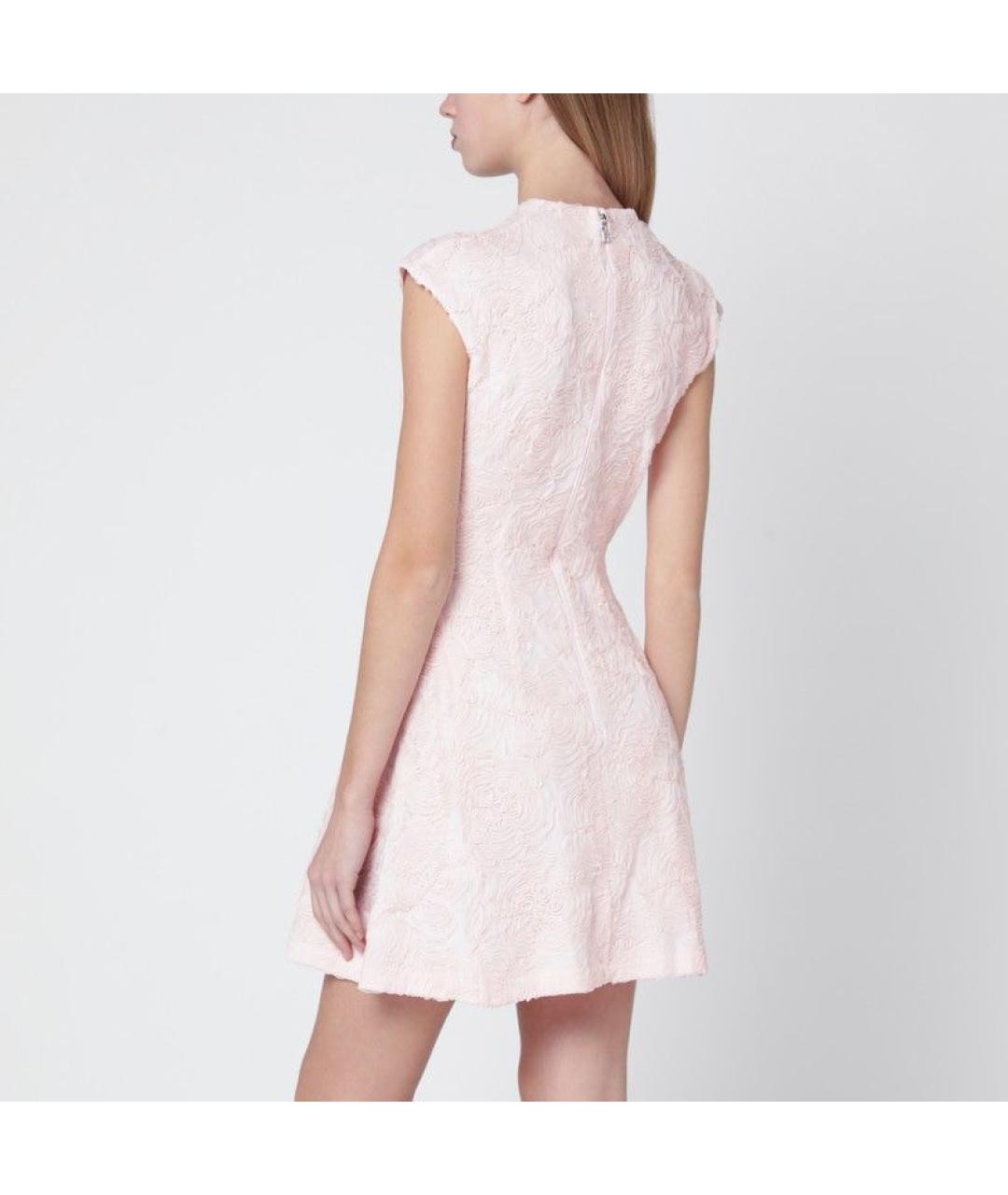 ROTATE Розовое полиэстеровое повседневное платье, фото 3