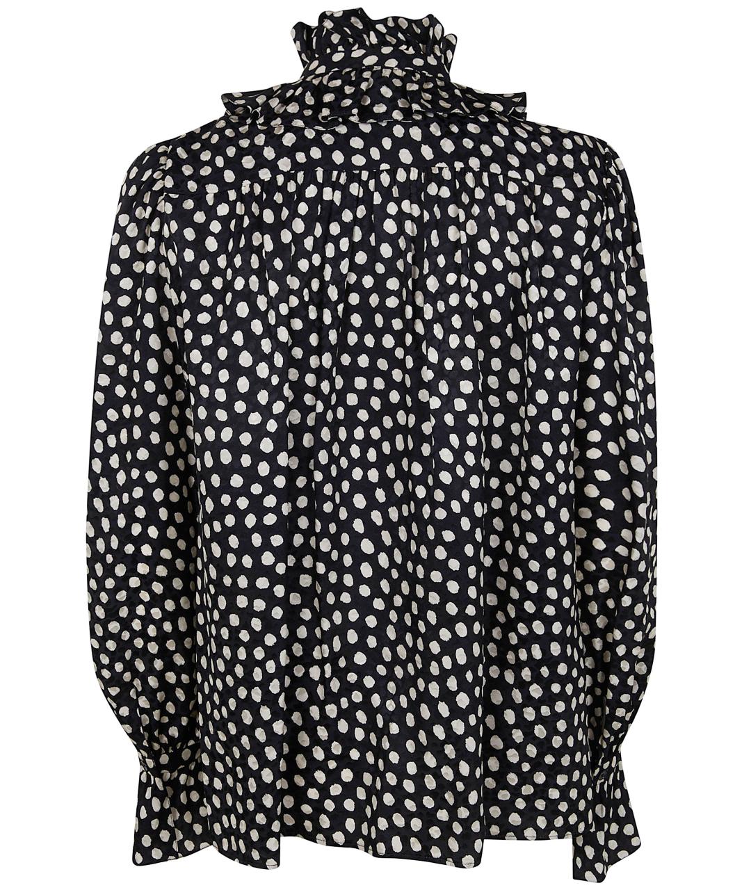 CHLOE Черная шелковая блузы, фото 4