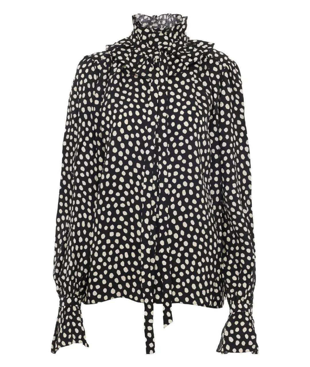 CHLOE Черная шелковая блузы, фото 1