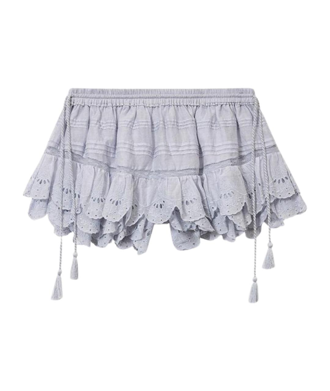 ISABEL MARANT Голубые хлопковые шорты, фото 1