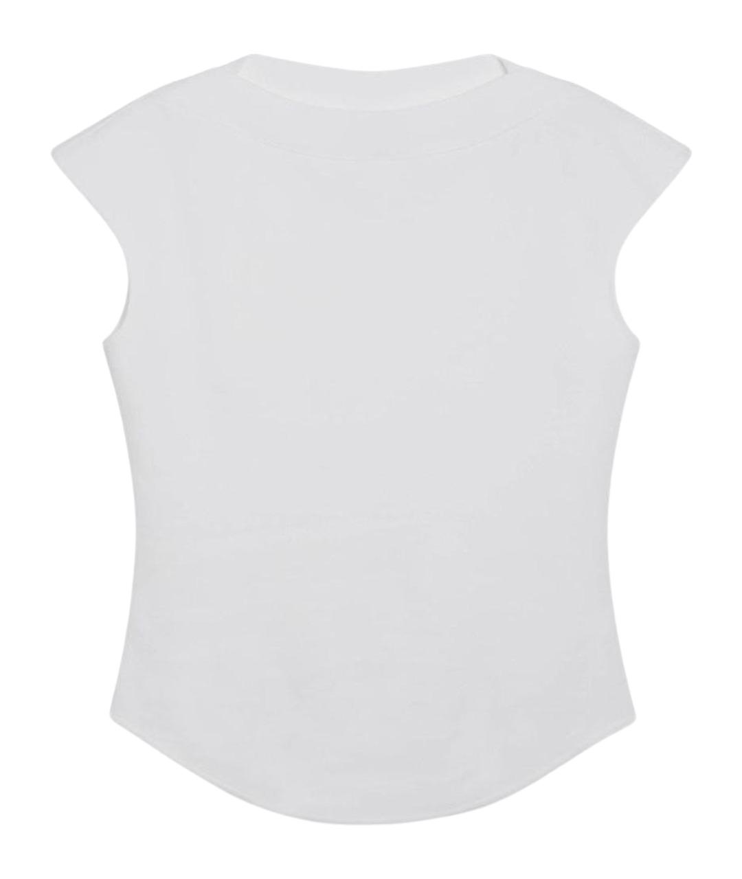 ALAIA Белая хлопковая футболка, фото 1