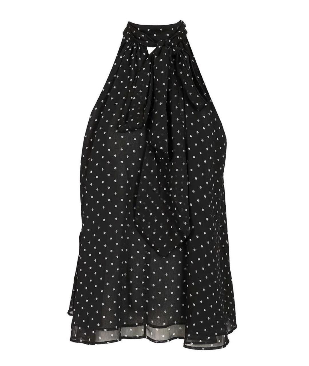 ROTATE Черная полиэстеровая блузы, фото 1