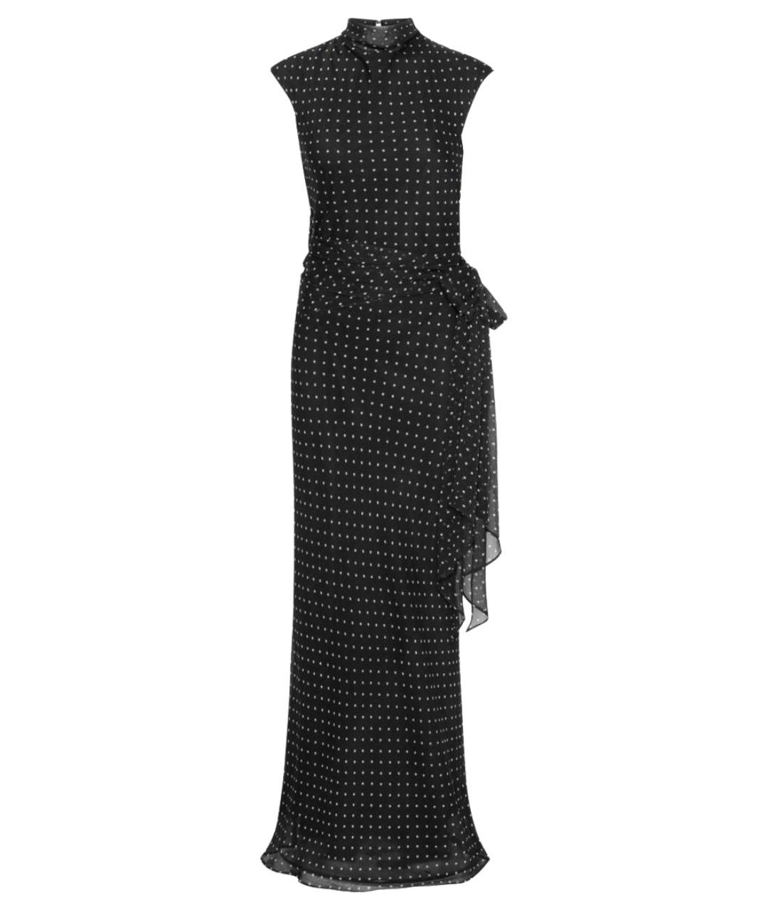 ROTATE Черное полиэстеровое вечернее платье, фото 1