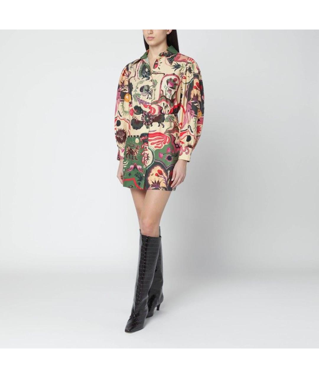 FARM RIO Мульти хлопковое повседневное платье, фото 3