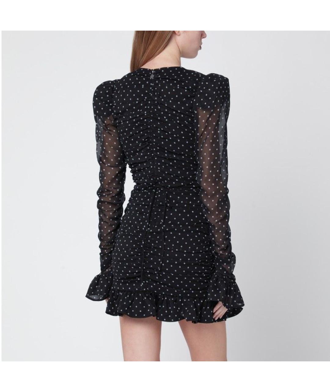 ROTATE Черное полиэстеровое вечернее платье, фото 3