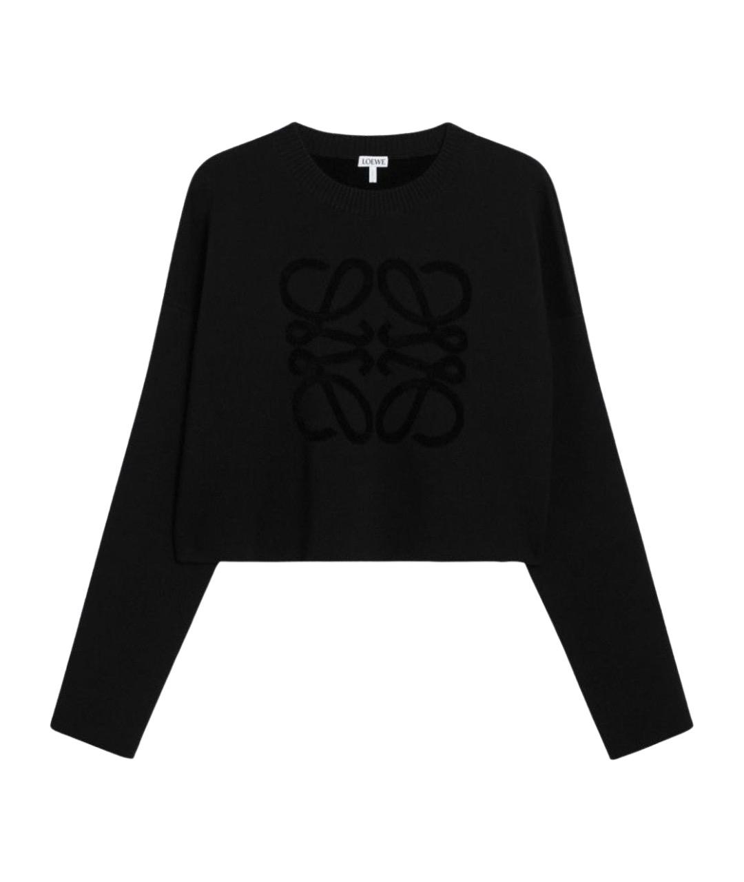 LOEWE Черный шерстяной джемпер / свитер, фото 1