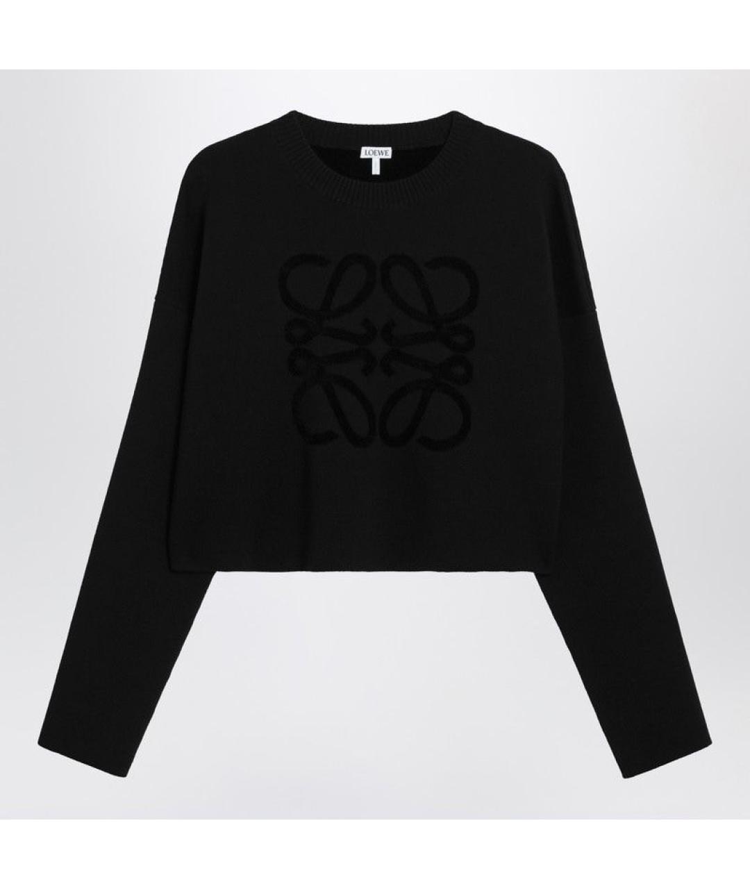 LOEWE Черный шерстяной джемпер / свитер, фото 3