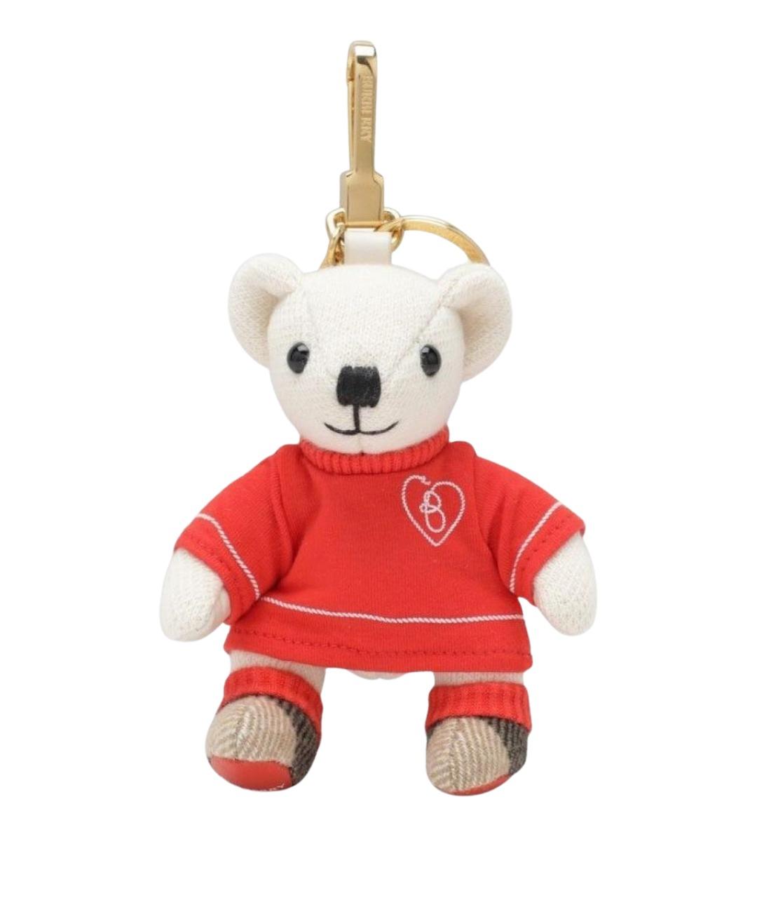 BURBERRY Красный брелок, фото 1