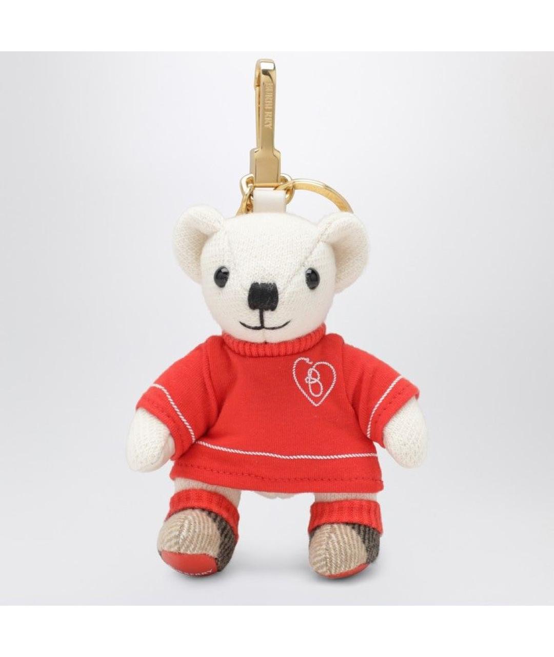 BURBERRY Красный брелок, фото 3