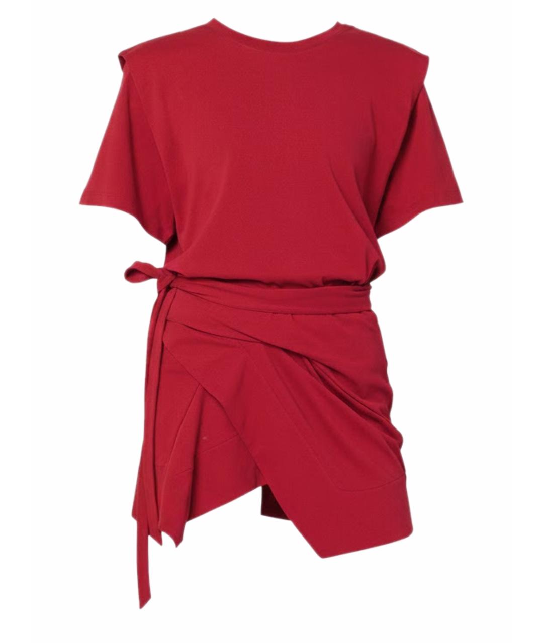 ISABEL MARANT Красная хлопковая футболка, фото 1