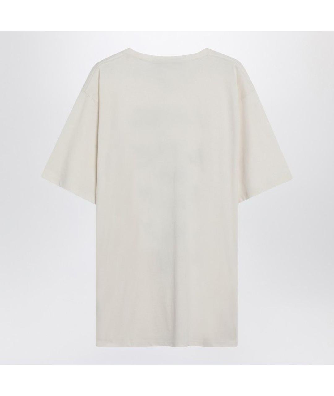 VALENTINO Белая хлопковая футболка, фото 2
