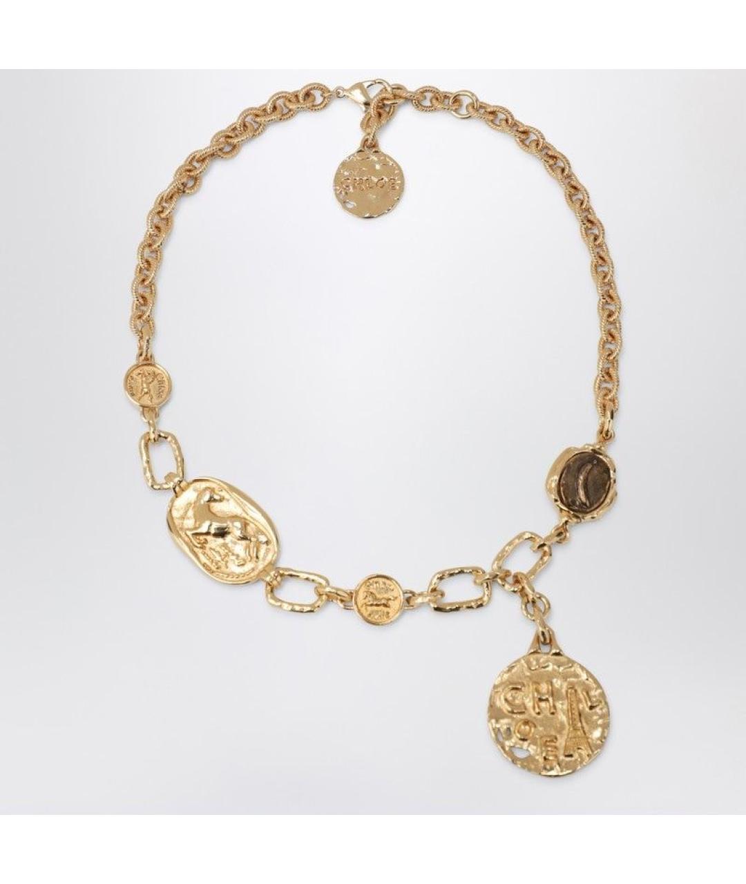 CHLOE Желтый металлический чокер, фото 3