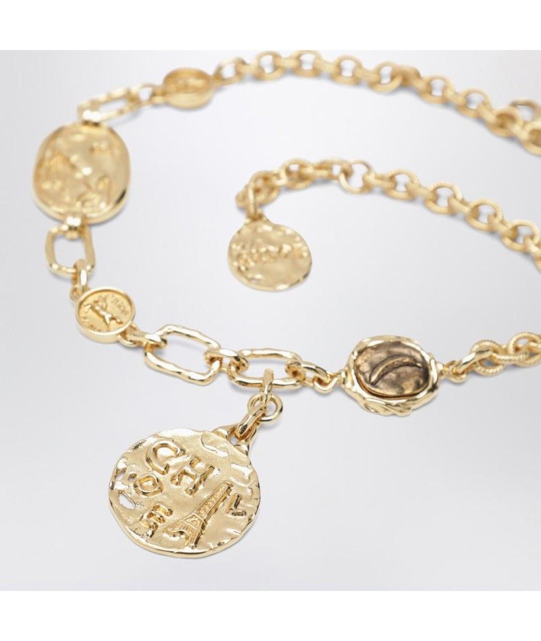 CHLOE Желтый металлический чокер, фото 2