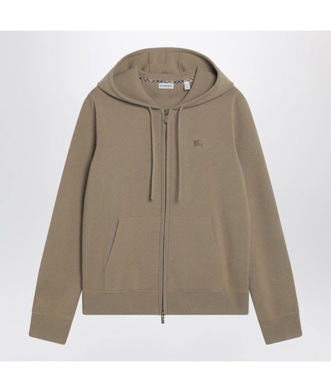 BURBERRY Коричневый кашемировый джемпер / свитер, фото 3