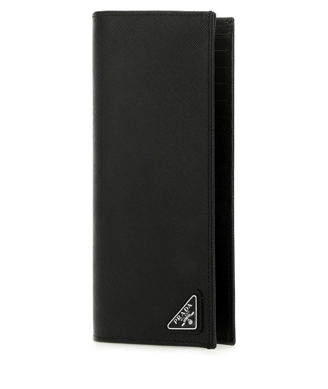 PRADA Черный кожаный кошелек, фото 2
