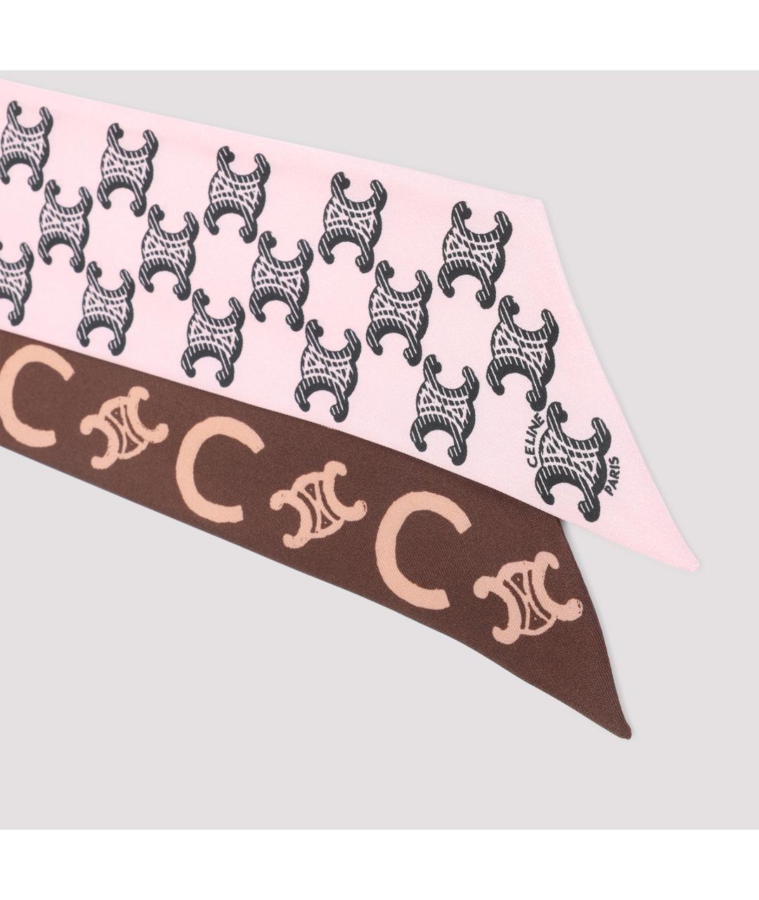 CELINE Мульти шелковый шарф, фото 2