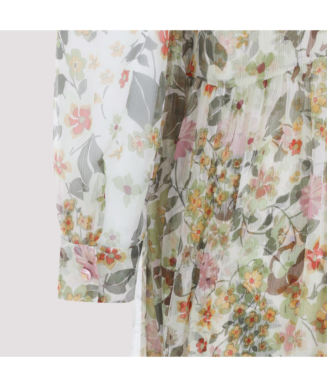 CELINE Мульти шелковое повседневное платье, фото 3