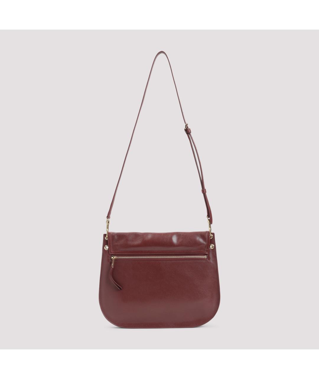 CELINE Красная кожаная сумка через плечо, фото 2