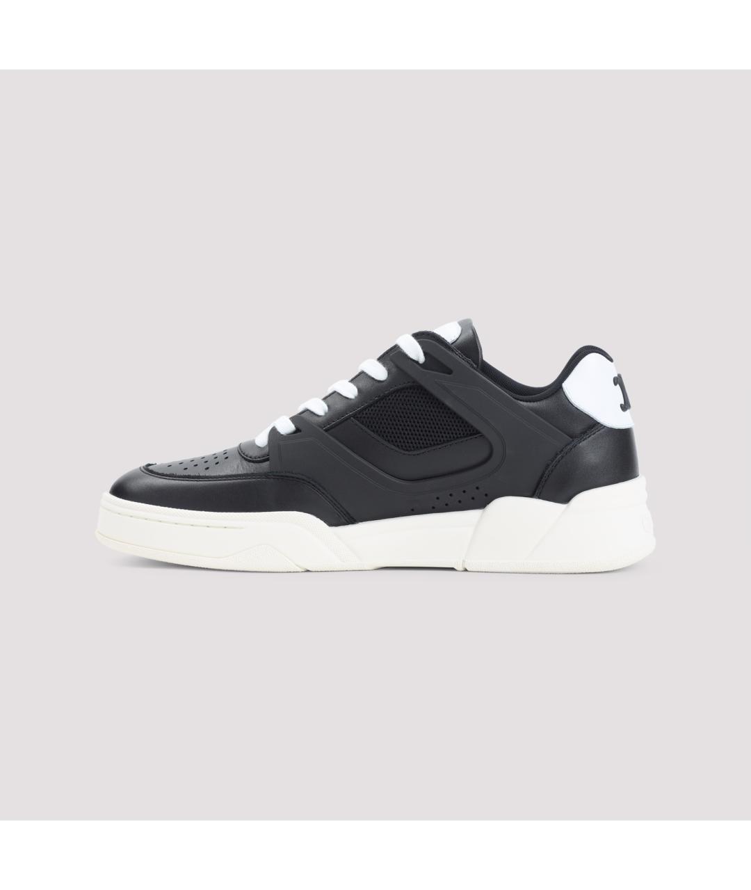 CELINE Черные кожаные низкие кроссовки / кеды, фото 2