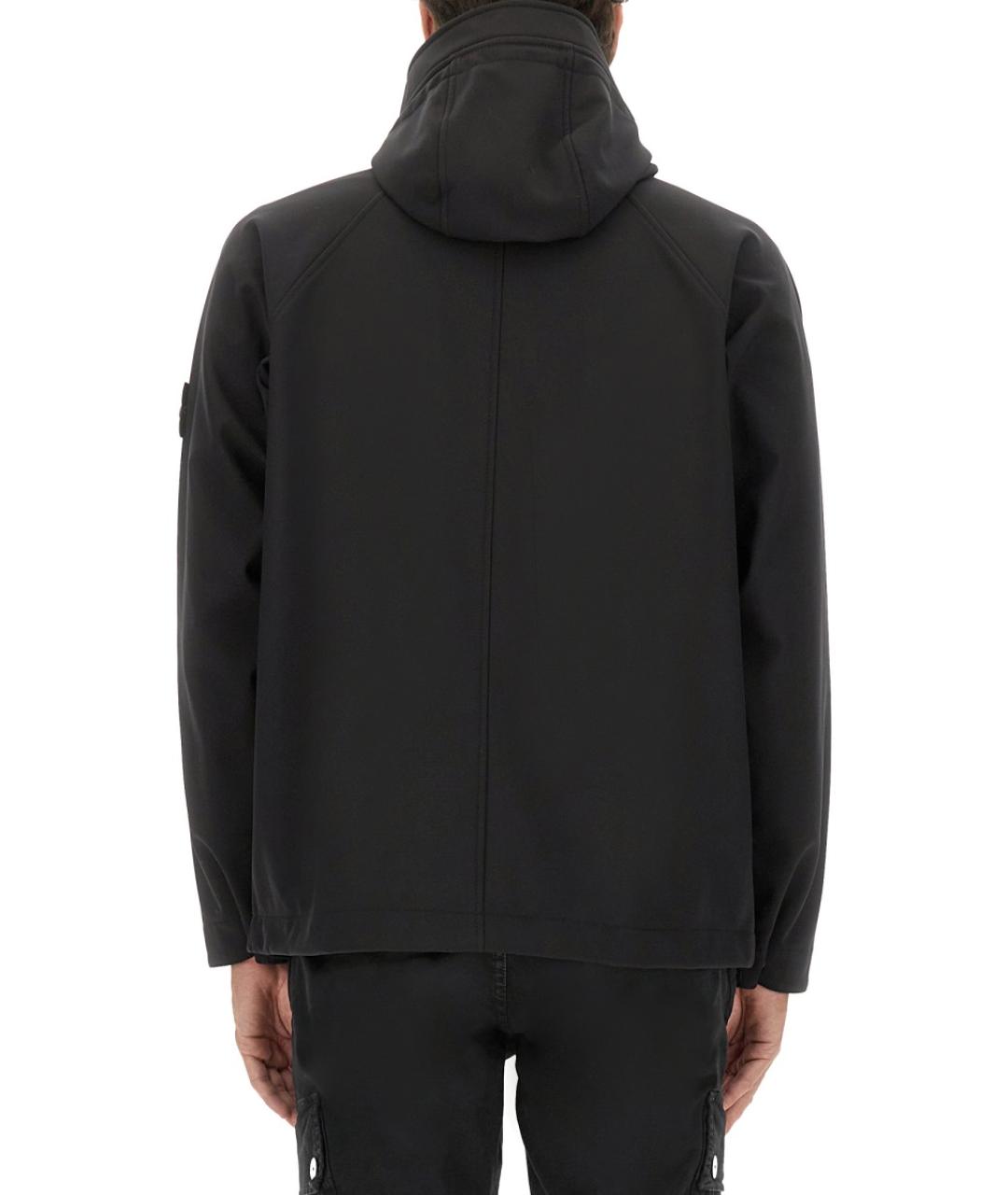 STONE ISLAND Черная полиэстеровая куртка, фото 4