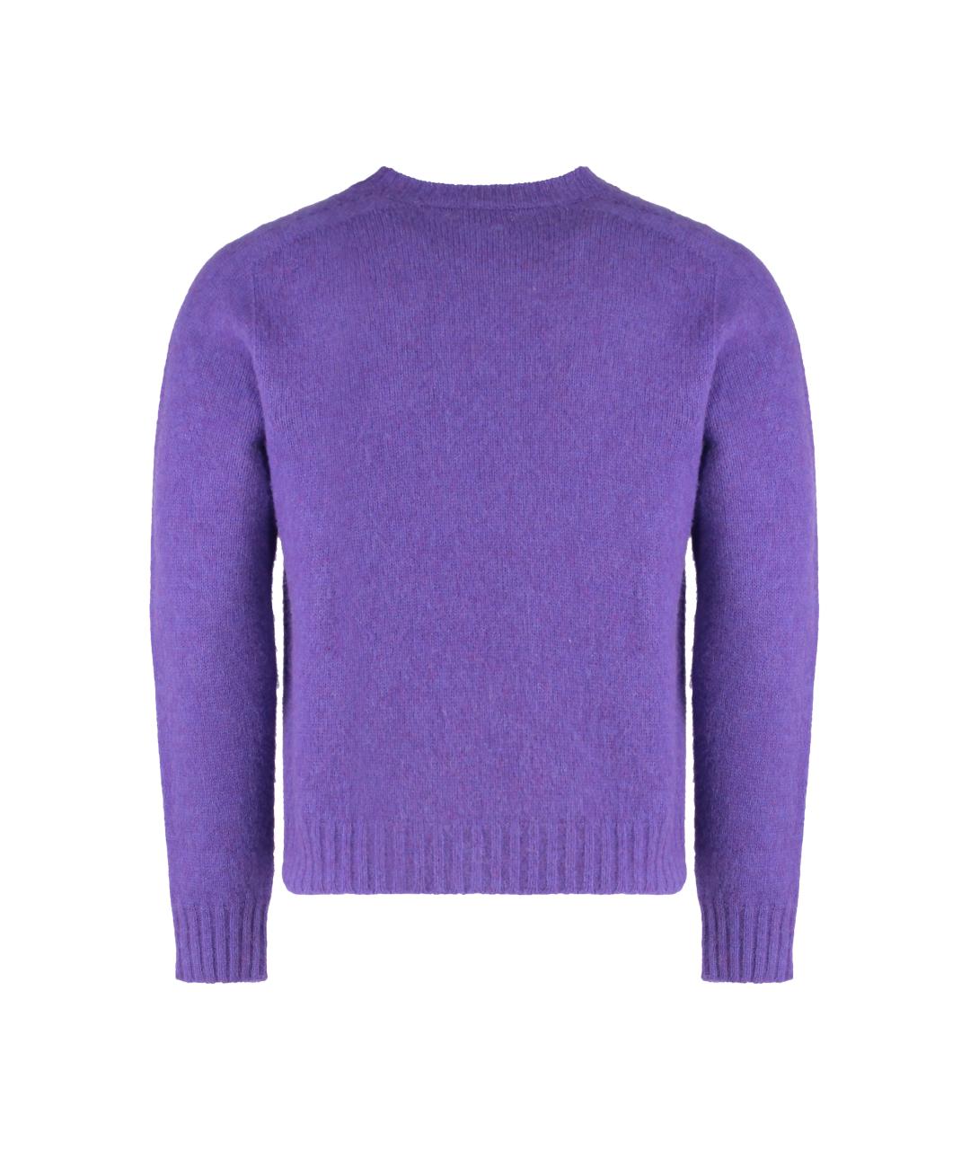 CELINE Фиолетовый шерстяной джемпер / свитер, фото 2