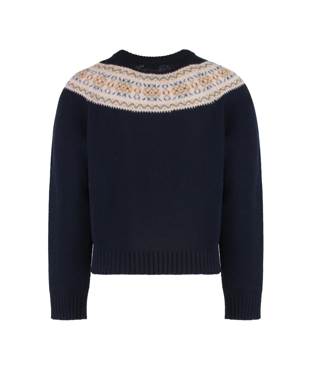 CELINE Черный шерстяной джемпер / свитер, фото 2