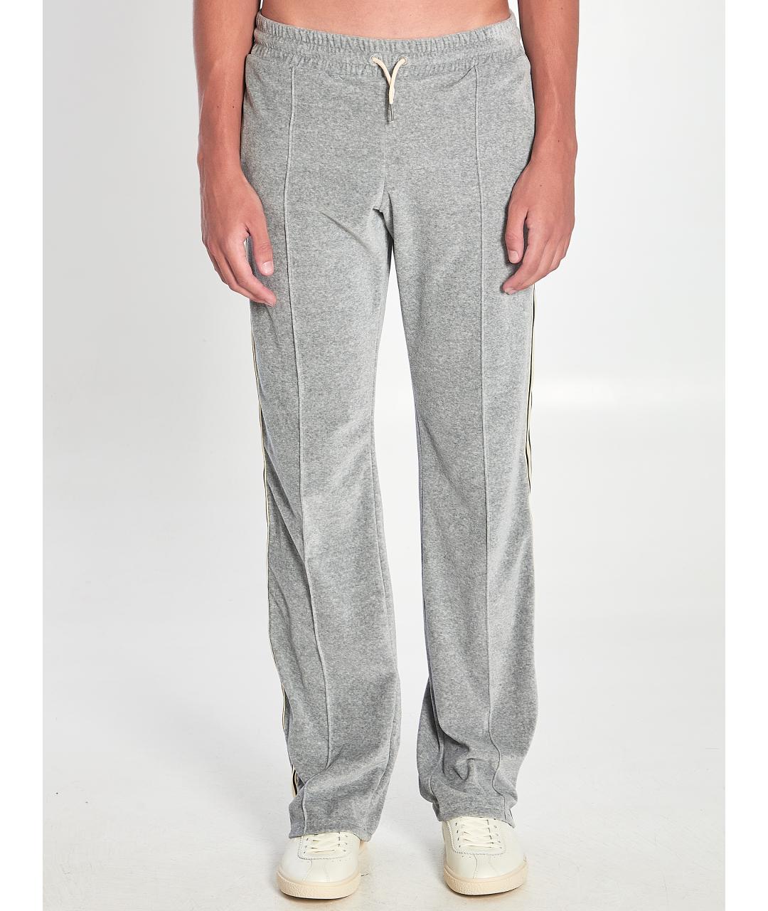 CELINE Серые хлопковые повседневные брюки, фото 2