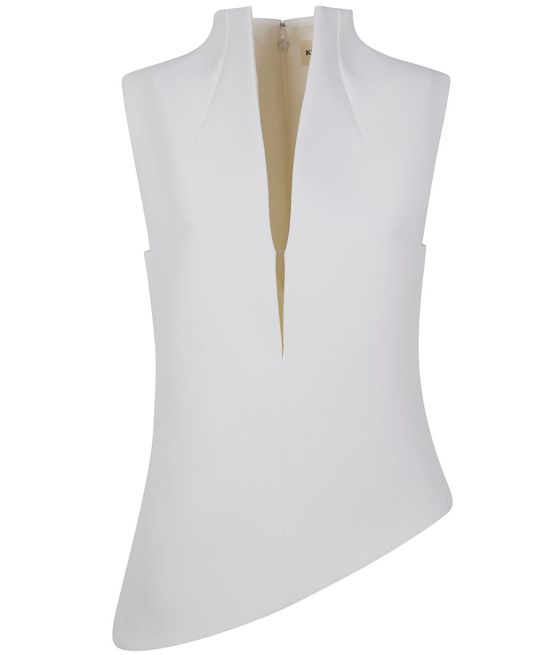 KHAITE Белая полиэстеровая майка, фото 1