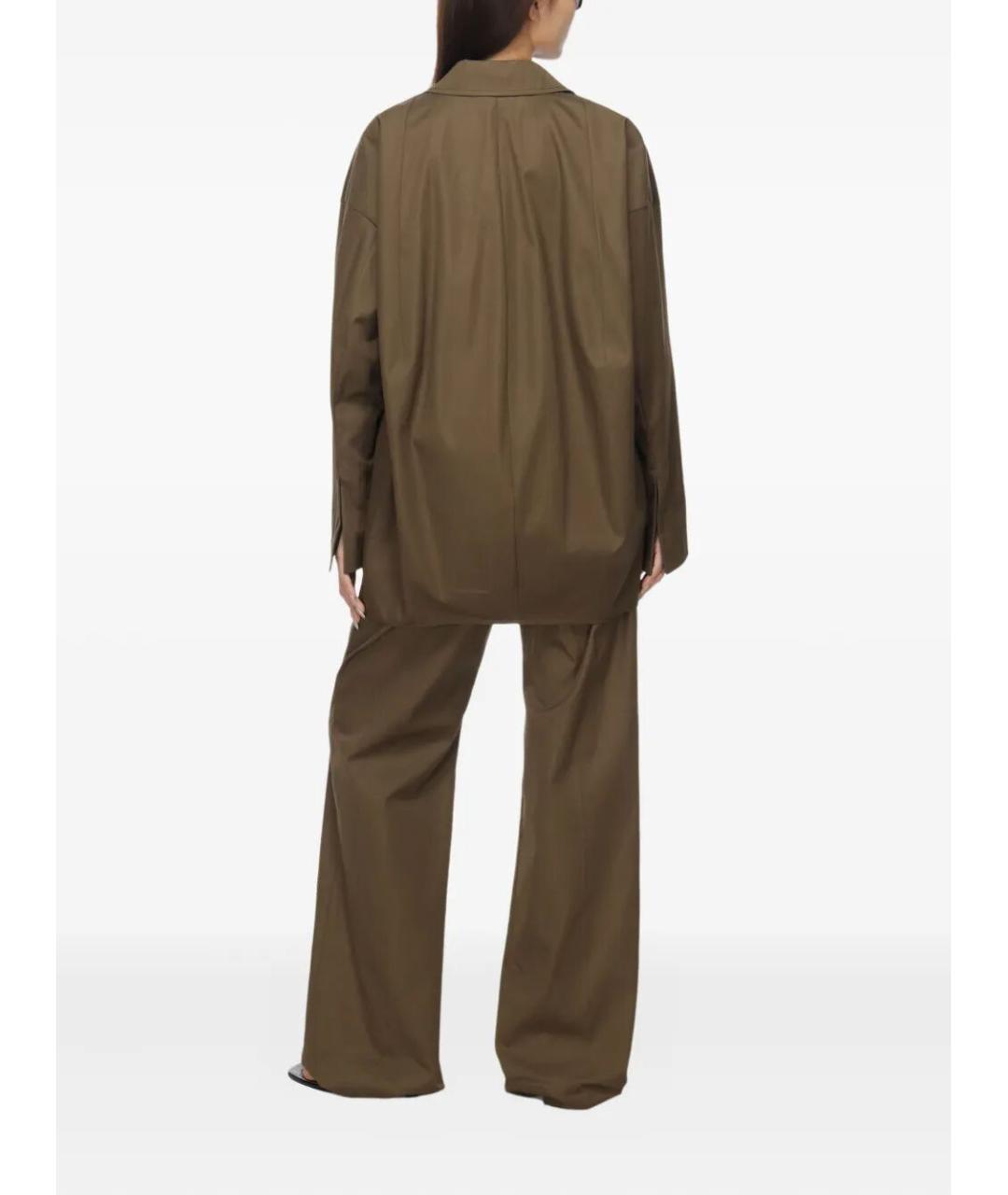 Carven Коричневая хлопковая рубашка, фото 3