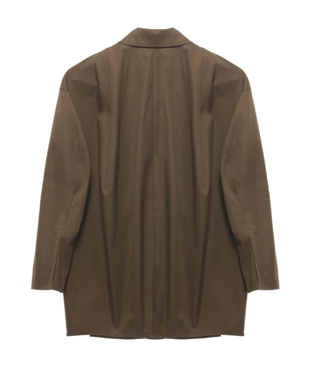 Carven Коричневая хлопковая рубашка, фото 5