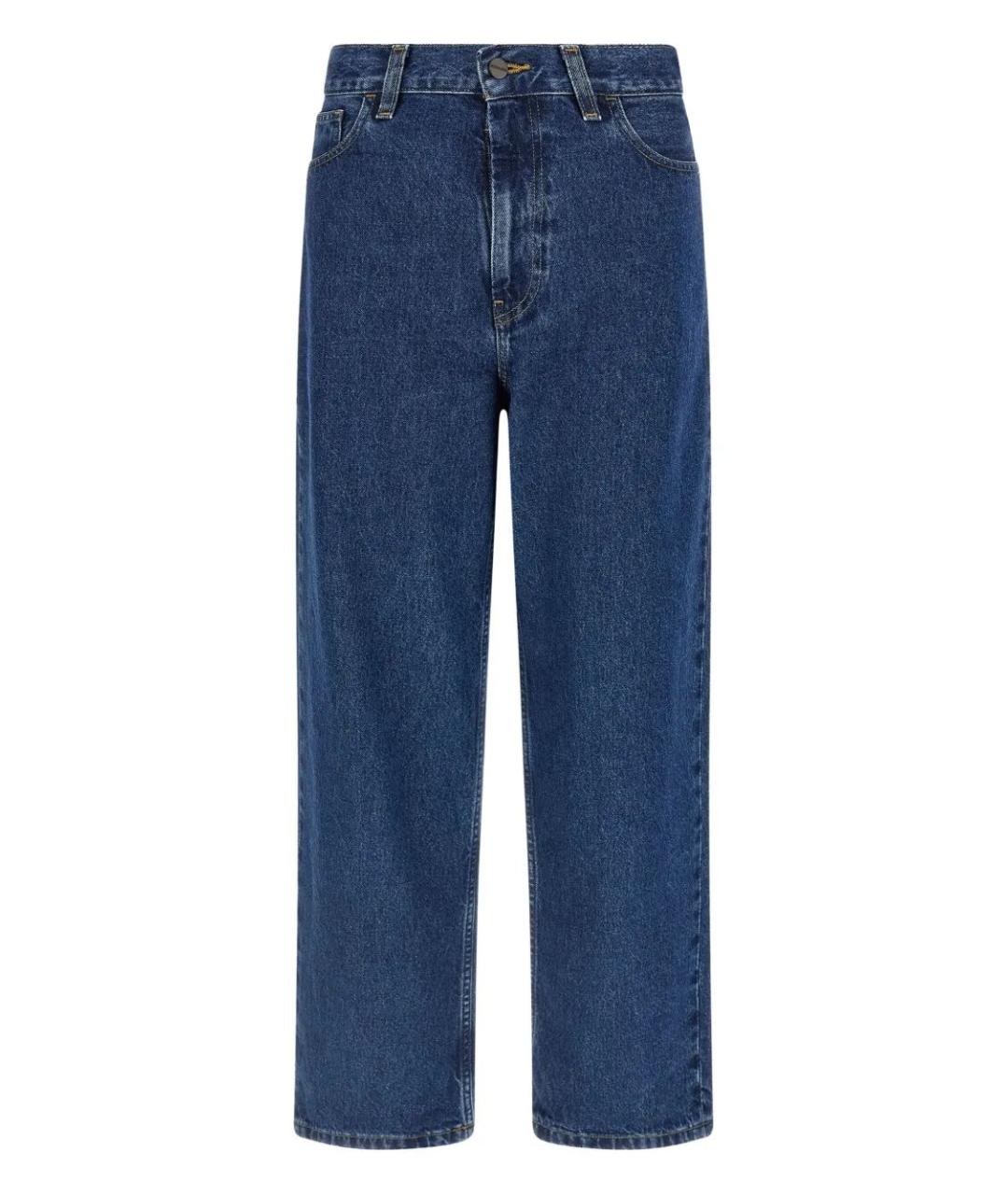 CARHARTT WIP Синие хлопковые прямые джинсы, фото 1